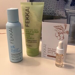 Fekkai Scalp Scrub Super Strength Shampoo & Shea Butter Intense Oil NEW